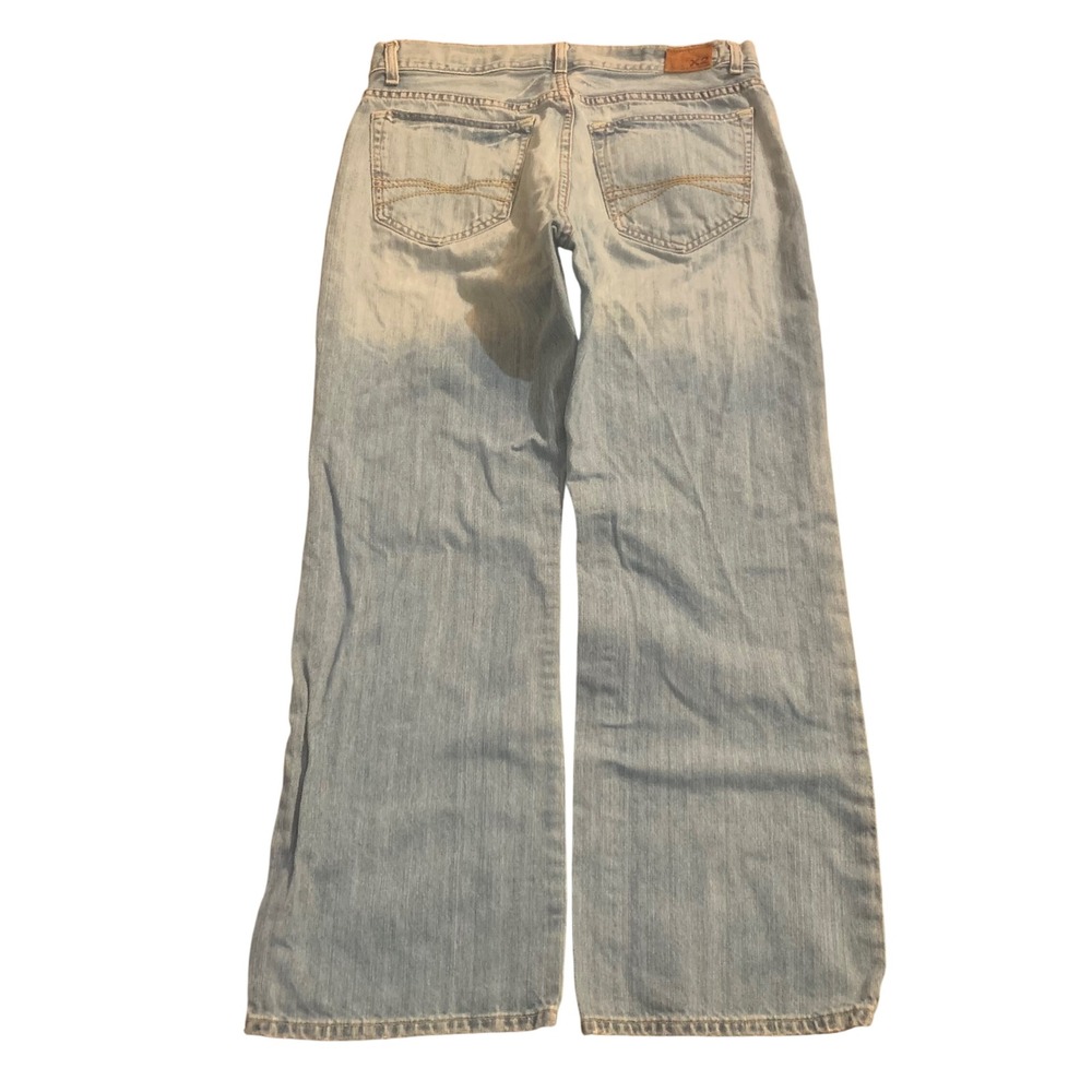 VTG X2 Quality Denim Mens‎ Light Wash Wide Leg Jeans 34x30 Blue Cotton Casual